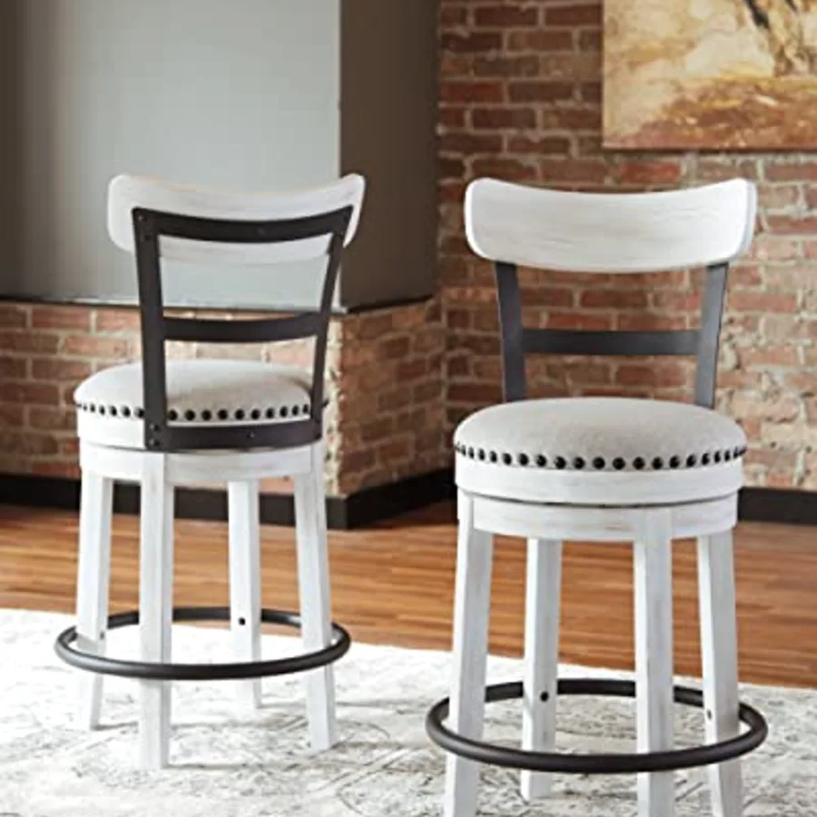 Valebeck Modern Swivel 24.5" Counter Height Barstool view 2