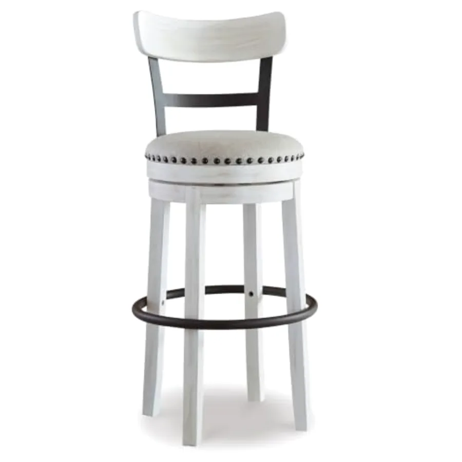 Valebeck Tall Upholstered Swivel Barstool