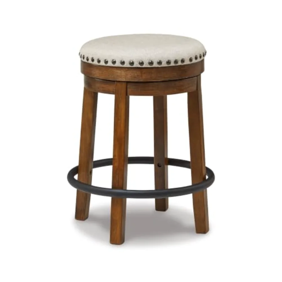 Valebeck Upholstered Swivel Stool