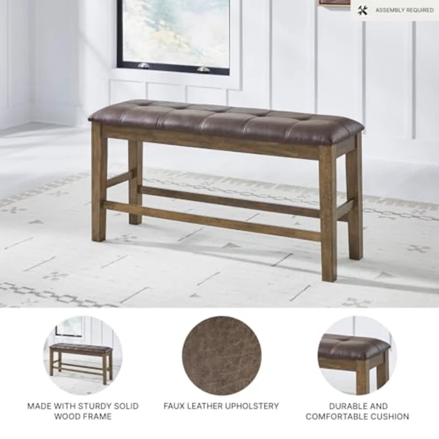 Vallister Backless Counter Height Dining Bench view 4