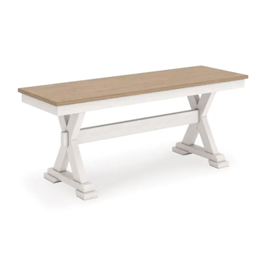 Westlinport Farmhouse 48" Dining Bench with Antiqued Finish