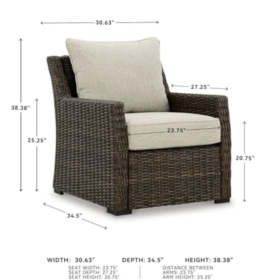 Wicker Patio Lounge Chair view 3