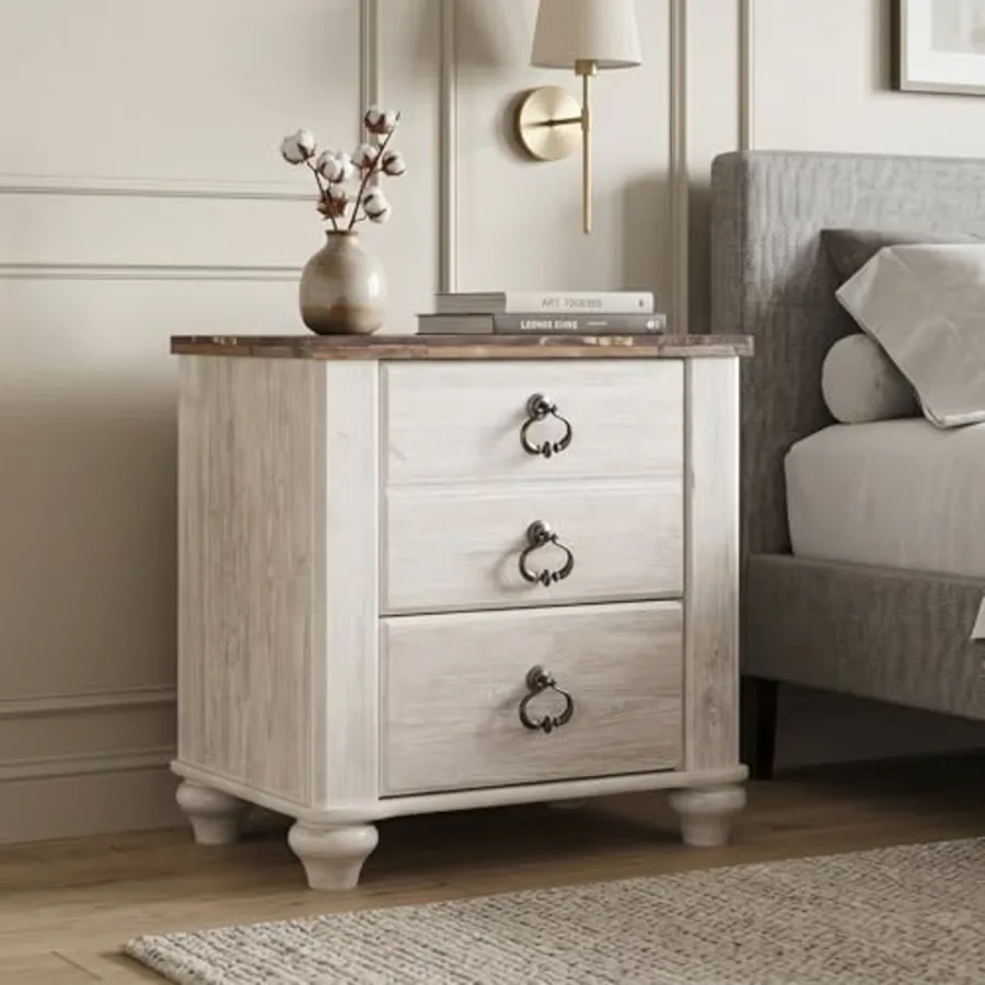 Willowton 2 Drawer Nightstand view 2