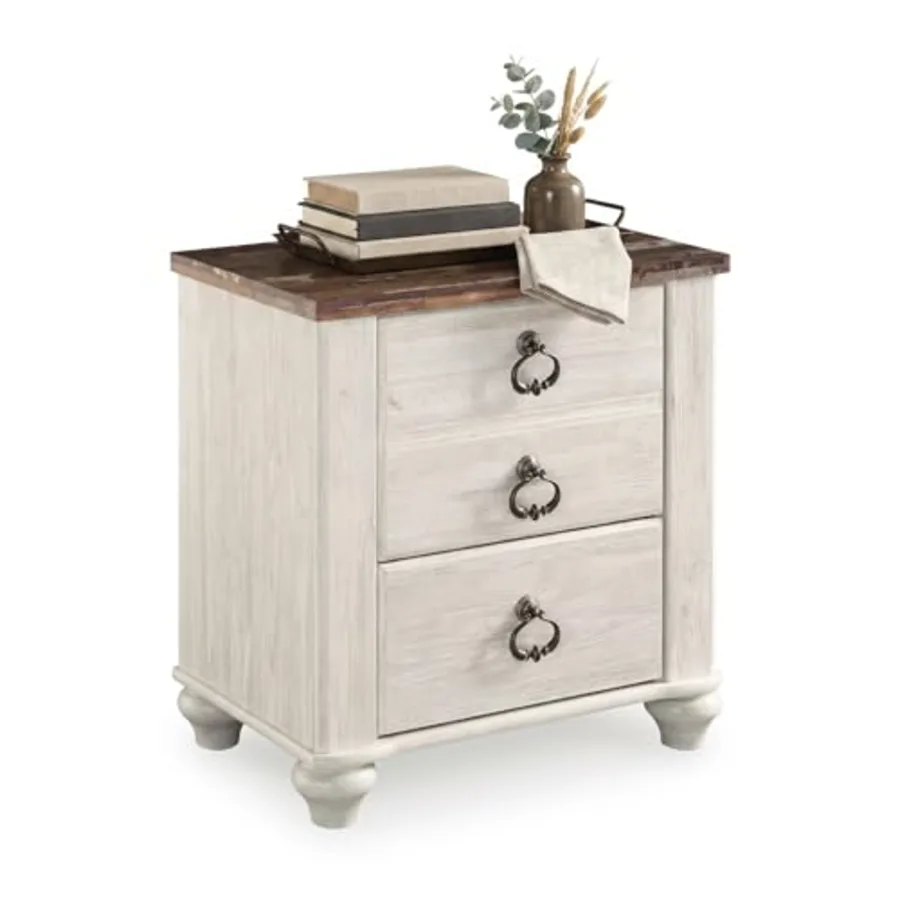 Willowton 2 Drawer Nightstand