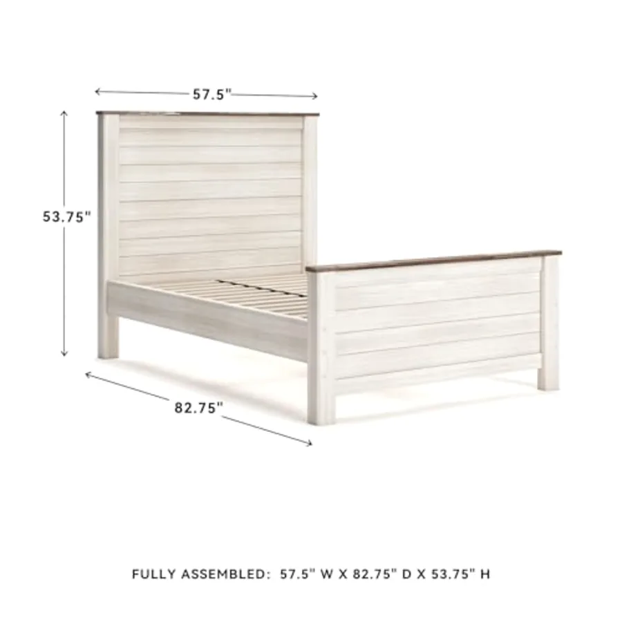 Willowton Coastal Full Panel Bed view 3