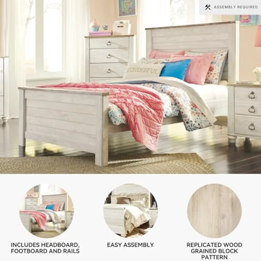 Willowton Coastal Full Panel Bed view 4