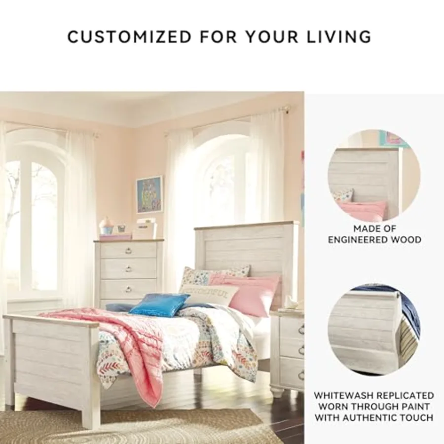 Willowton Farmhouse Twin Panel Bed view 5