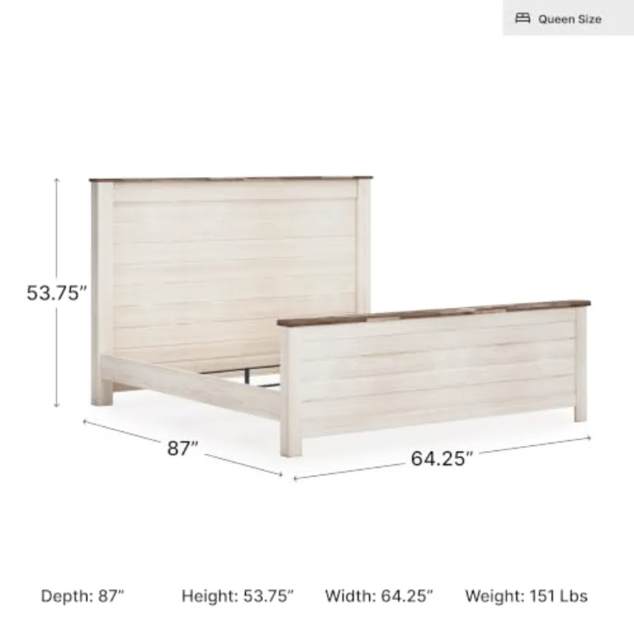 Willowton Queen Panel Bed Frame view 2