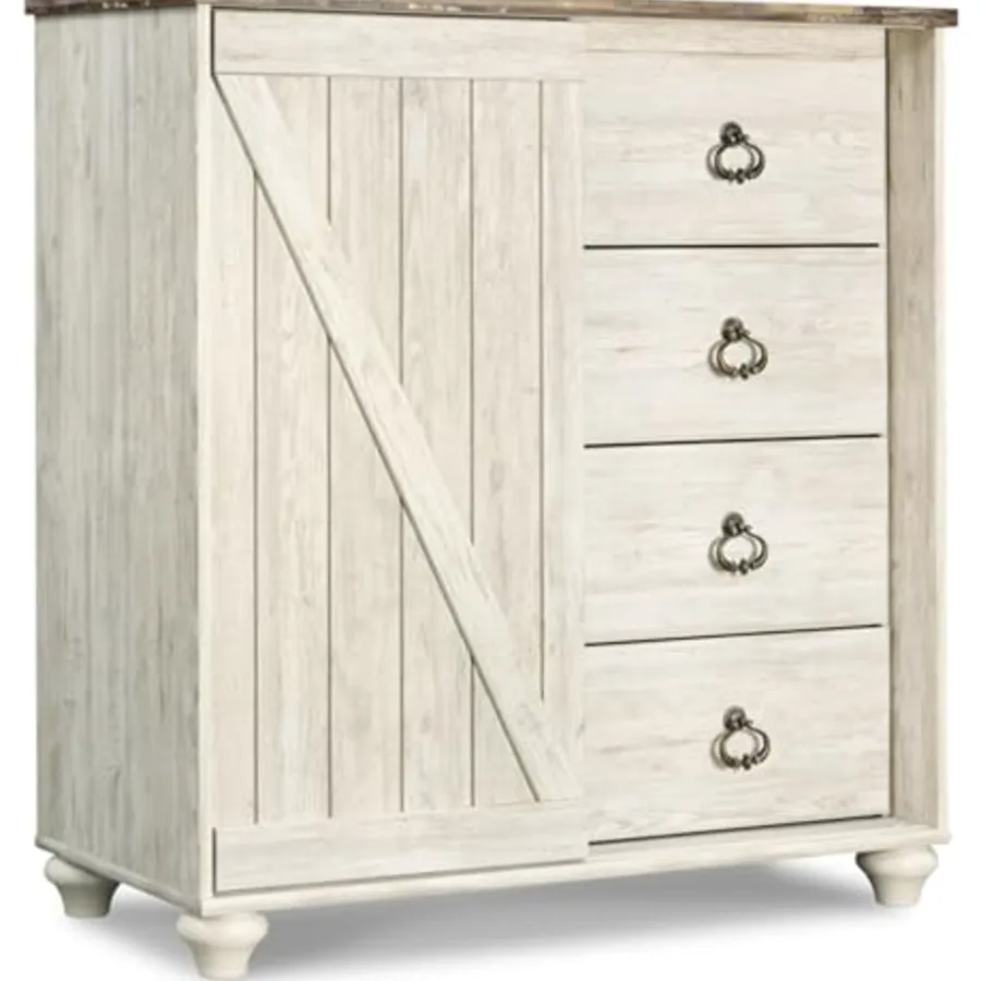 Willowton White Bedroom Dresser
