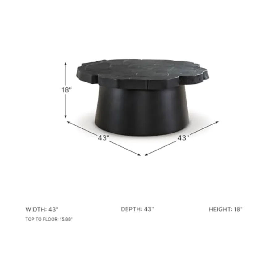 Wimbell Contemporary Tapered Base Coffee Table view 3
