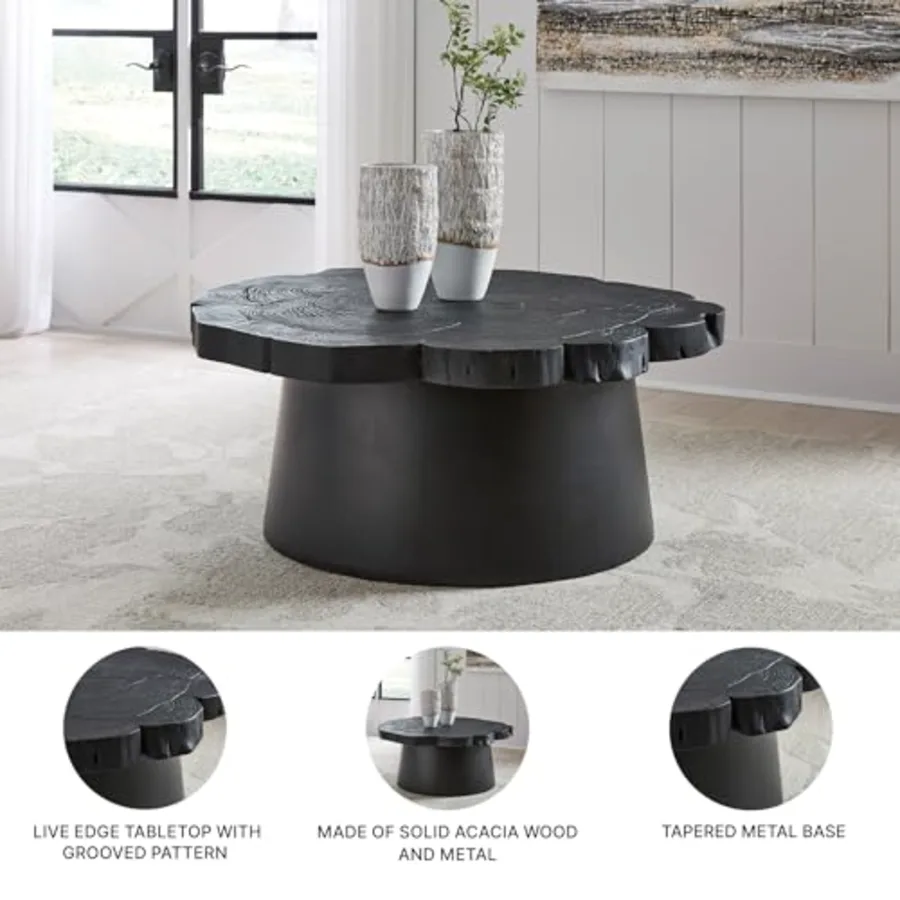 Wimbell Contemporary Tapered Base Coffee Table view 4