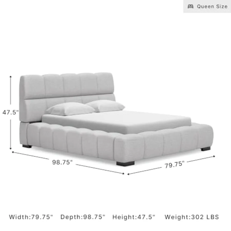 Wisperport Queen Upholstered Bed view 2