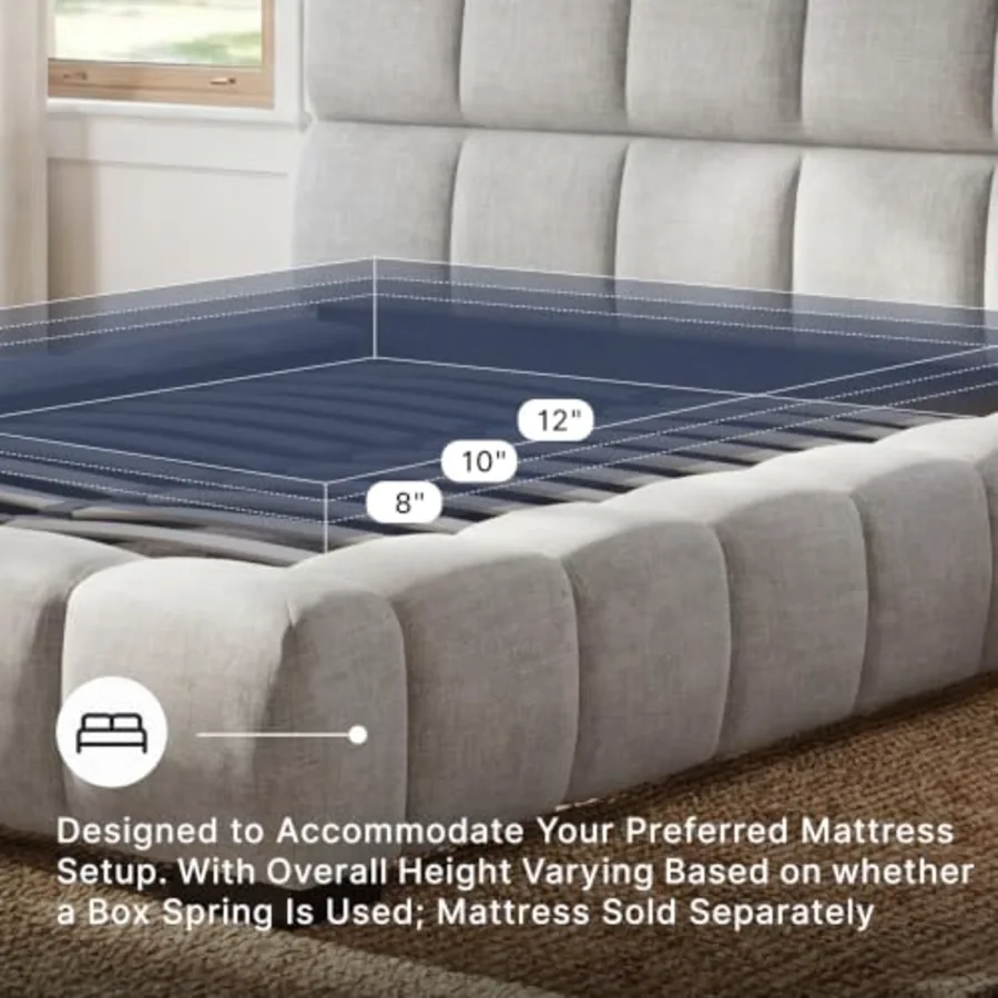 Wisperport Queen Upholstered Bed view 5