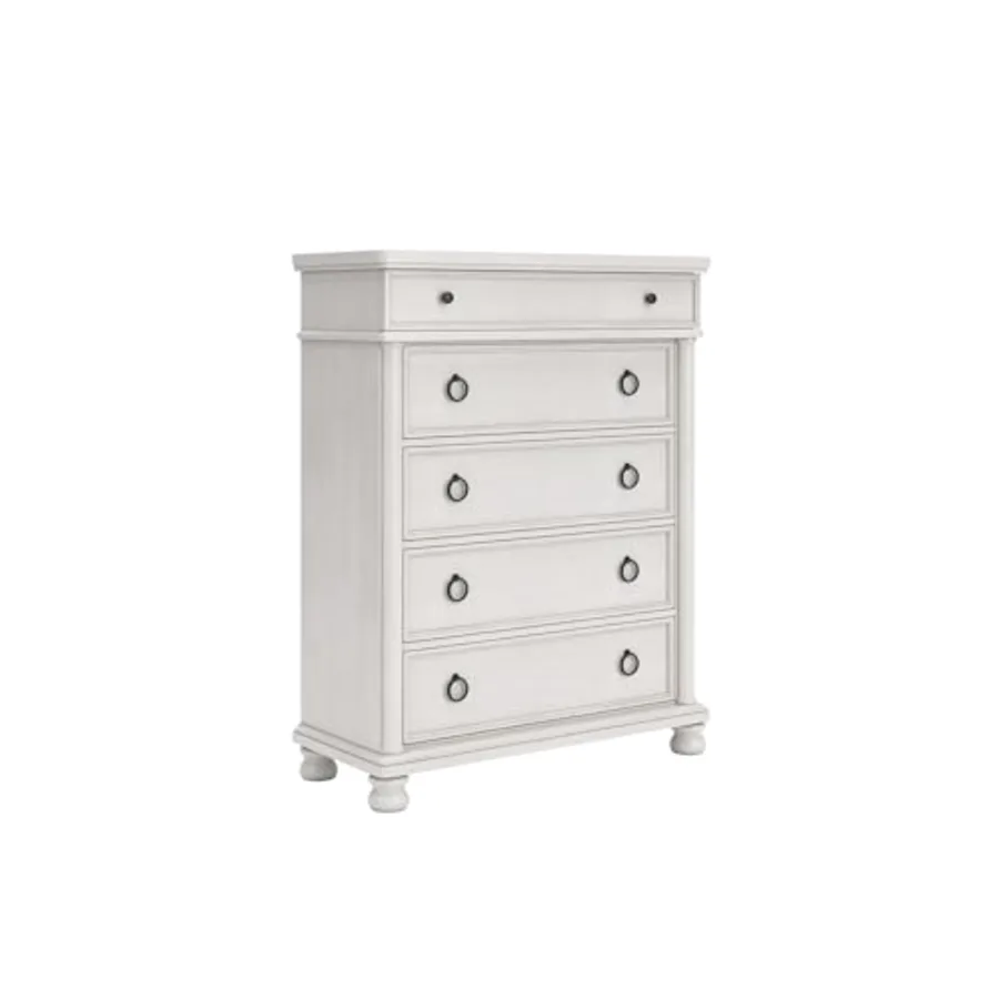 Wood 5 Drawer Chest of Drawers