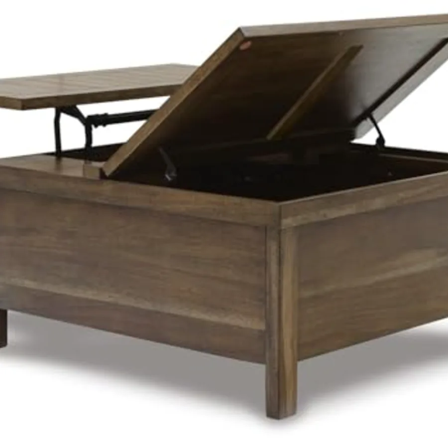 Wood Lift-Top Coffee Table with Storage view 3