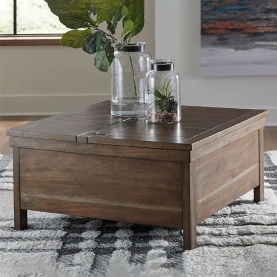 Wood Lift-Top Coffee Table with Storage