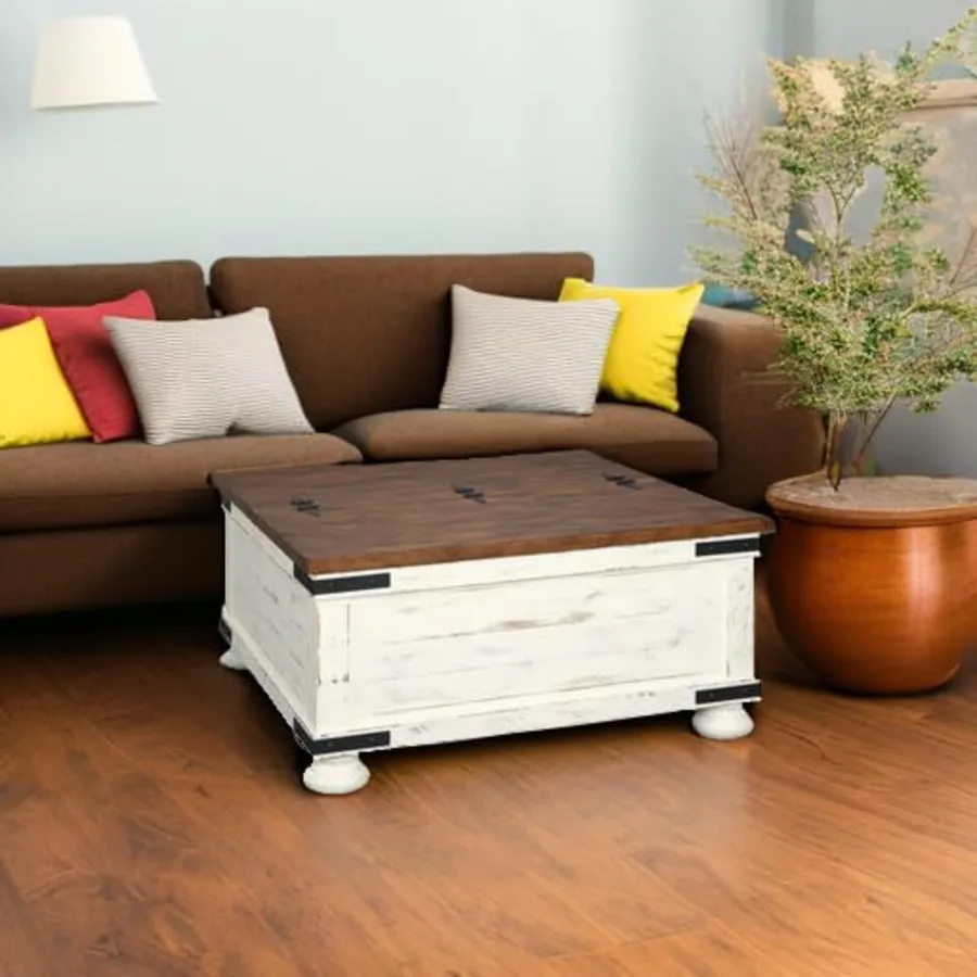 Wystfield Farmhouse Coffee Table with Storage view 2