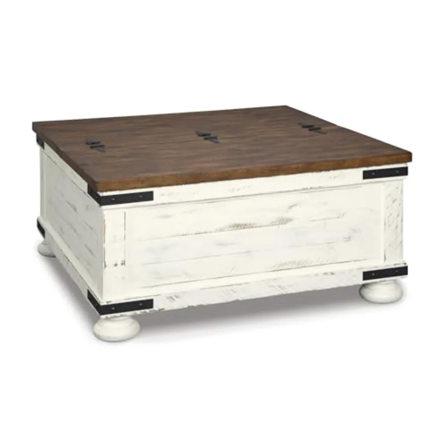 Wystfield Farmhouse Coffee Table with Storage