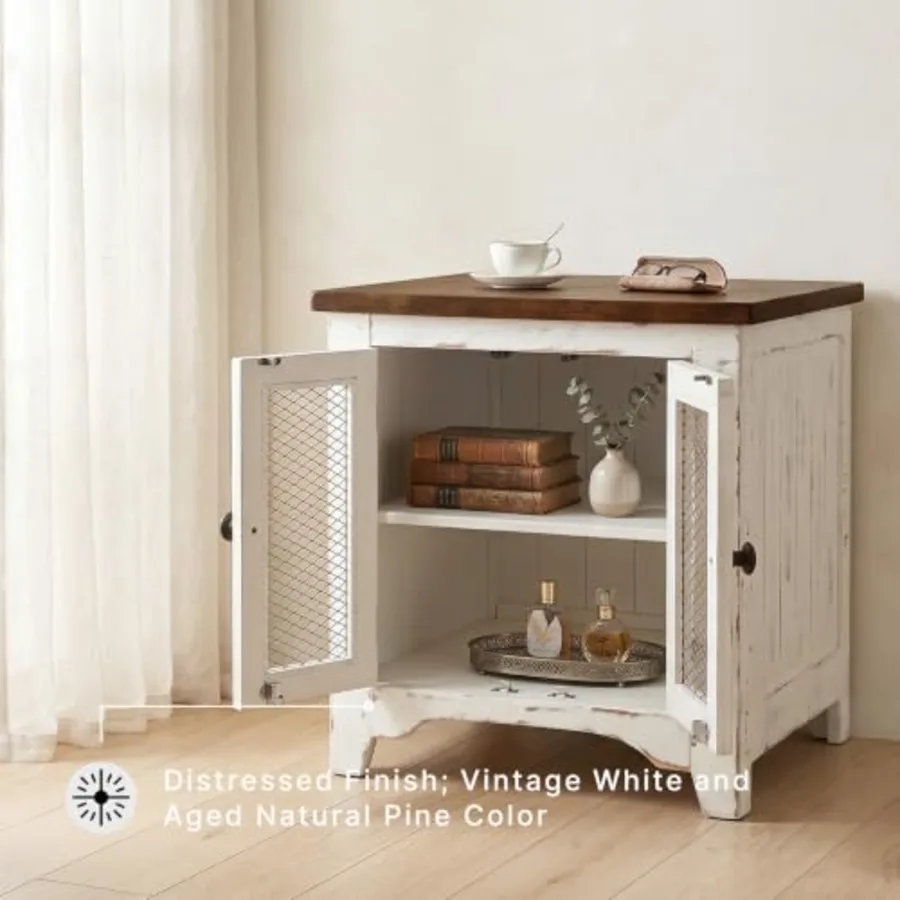 Wystfield Farmhouse End Table with Storage view 4